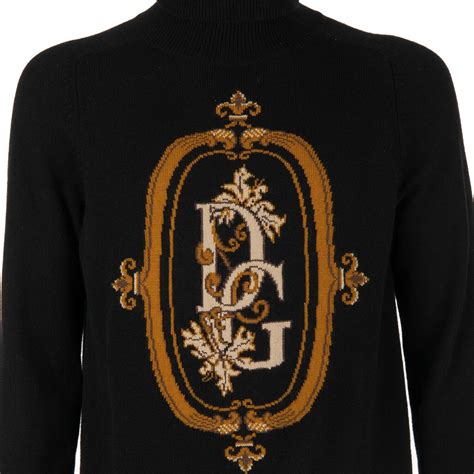 dolce gabbana pulli schwarz weiße punkte|Pullover aus Kaschmir mit Dolce&Gabbana.